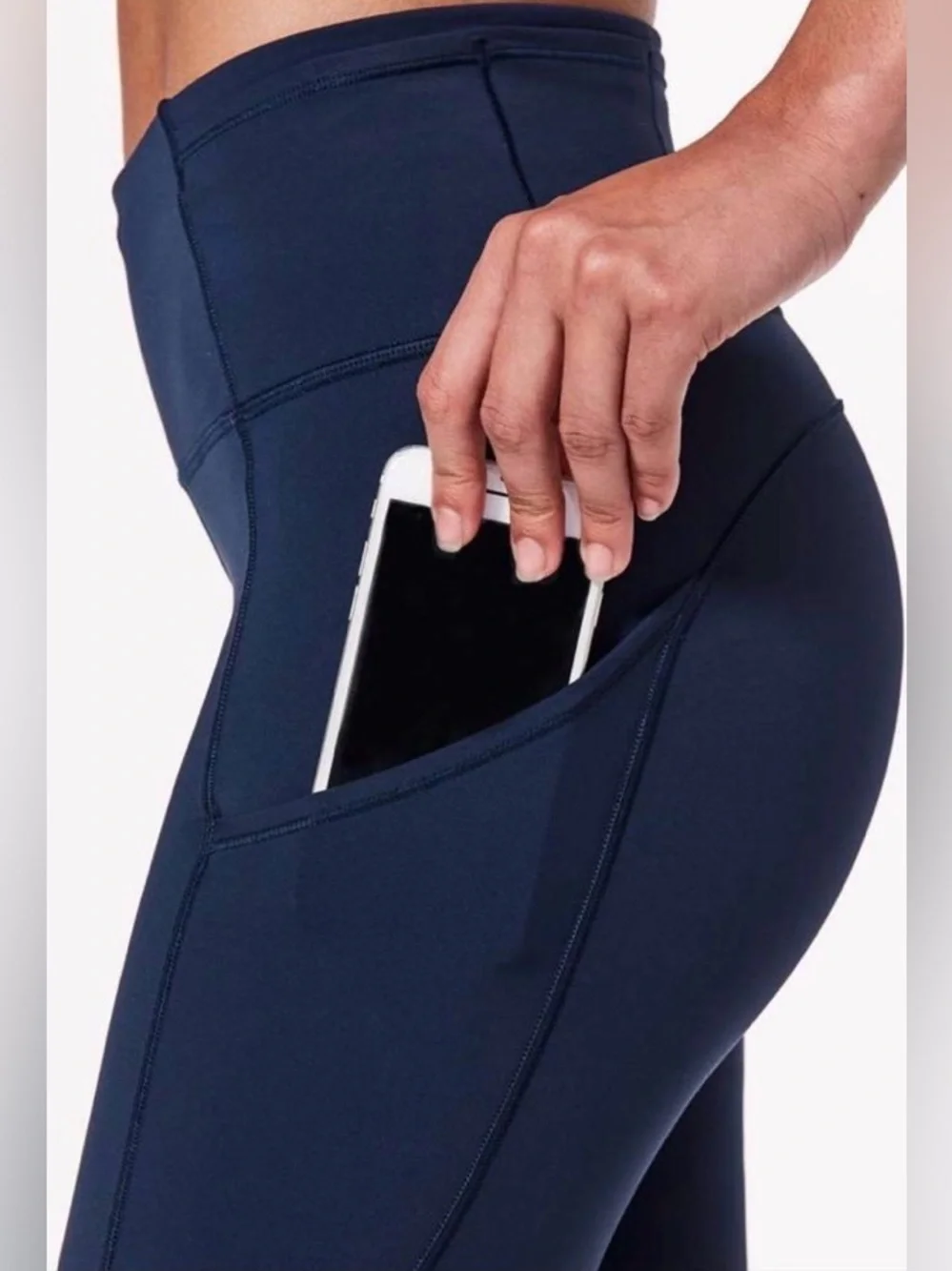 Lululemon Time To Sweat Blue Active Cropped 23” Leggings